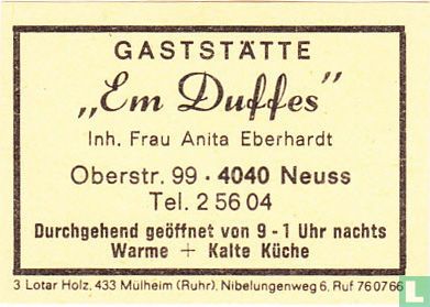 Gaststätte "Em Duffes" - Frau Anita Eberhardt