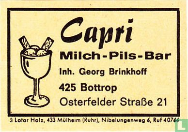Capri Milch-Pils-Bar - Georg Brinkhoff