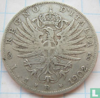 Italie 1 lira 1902 - Image 1
