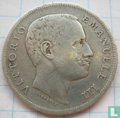 Italien 1 Lira 1902 - Bild 2