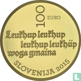 Slovenia 100 euro 2015 (PROOF) "500th anniversary of the first Slovenian printed text" - Image 1