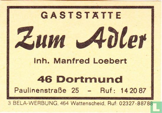Gaststätte Zum Adler - Manfred Loebert