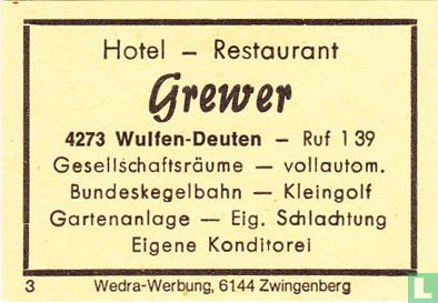 Hotel-Restaurant Grewer