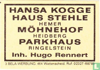 Hansa Kogge Haus Stehle - Hugo Rennert