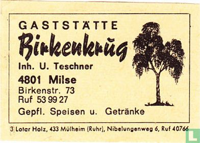 Gaststätte Birkenkrug - U. Teschner