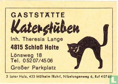 Gaststätte Katerstuben - Theresia Lange