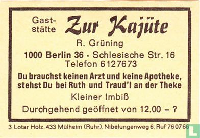 Gaststätte Zur Kajüte - R. Grüning