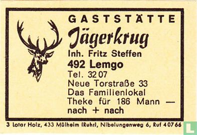 Gaststätte Jägerkrug - Fritz Steffen