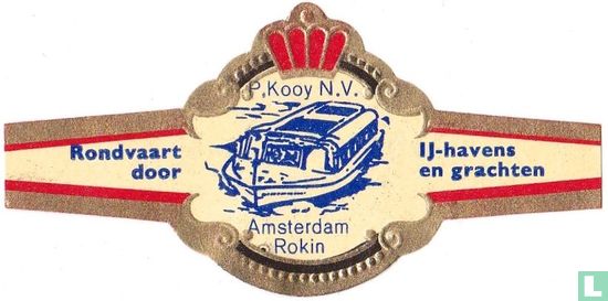 P. Kooy N.V. Amsterdam Rokin - Rondvaart door - IJ-havens en grachten - Afbeelding 1