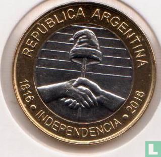 Argentinien 2 Peso 2016 "Bicentennial Declaration of Independence of Argentina" - Bild 2