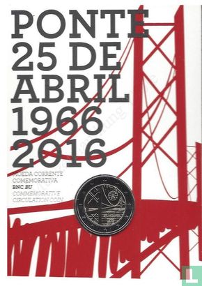 Portugal 2 euro 2016 (folder) "Fifty years of 25th april Bridge" - Image 1