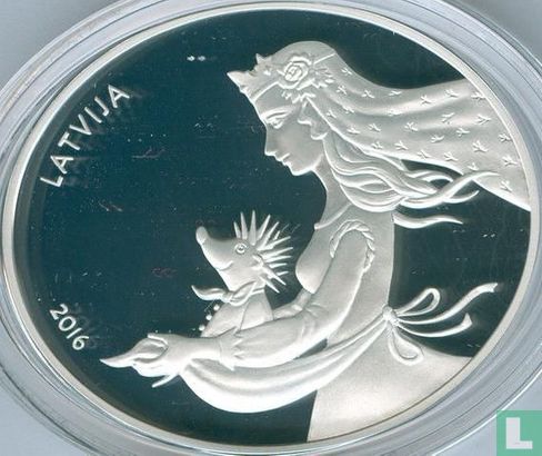 Lettonie 5 euro 2016 (BE) "Hedgehog's coat" - Image 1