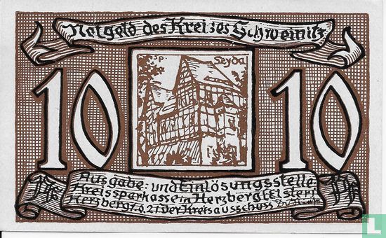 Schweinitz 10 Pfennig - Image 1