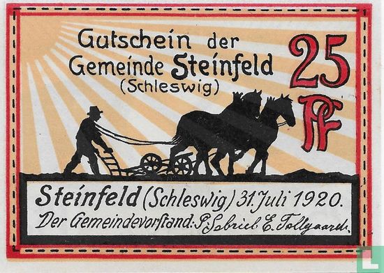 Steinfeld, Gemeinde - 25 Pfennig (1) 1920 - Bild 2