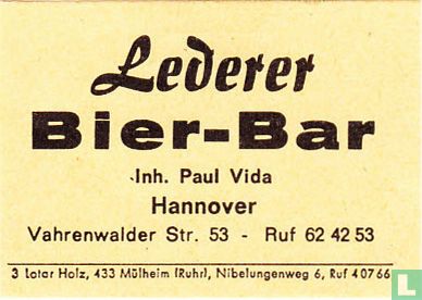 Lederer Bier-Bar - Paul Vida