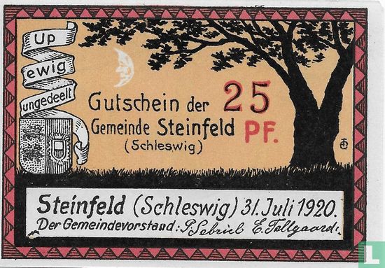 Steinfeld, Gemeinde - 25 Pfennig (3) 1920 - Afbeelding 2
