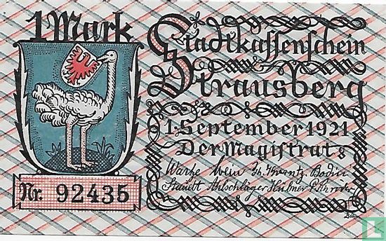 Strausberg, City - 1 Mark 1921 - Image 1