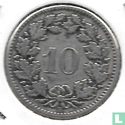 Switzerland 10 rappen 1850 - Image 2
