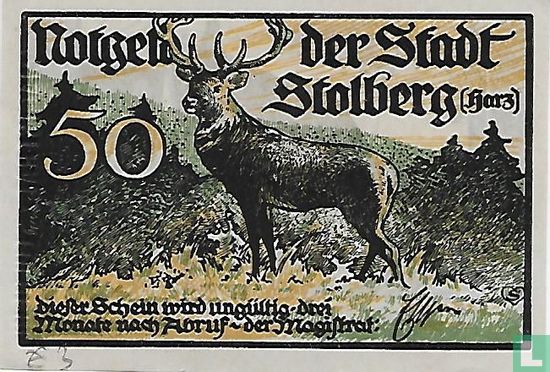 Stolberg, Ville - 50 Pfennig ND (1921) - Image 1
