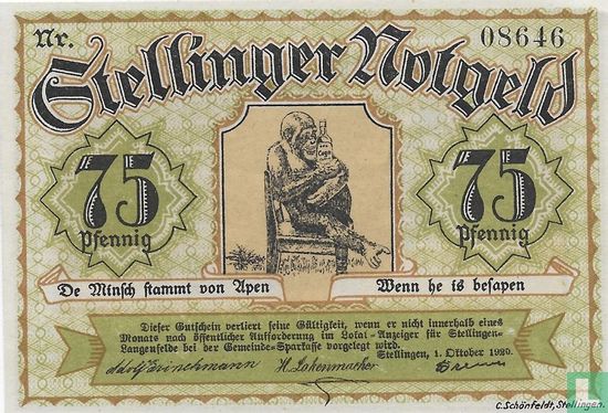 Stellingen, Gemeinde - 75 Pfennig 1920 - Afbeelding 1