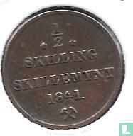 Norvège ½ skilling 1841 (sans étoile)  - Image 1