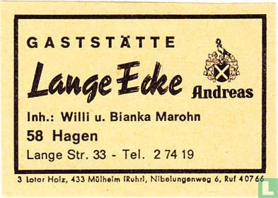 Gaststätte Lange Ecke - Willi u. Bianka Marohn