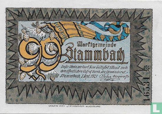 Stammbach 99 Pfennig - Image 1