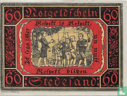 Stedesand, Gemeinde - 60 Pfennig 1920 - Image 2