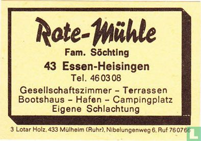 Rote-Mühle - Fam. Söchting