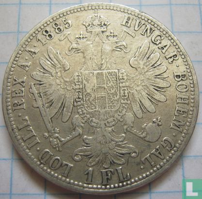 Austria 1 florin 1885 - Image 1