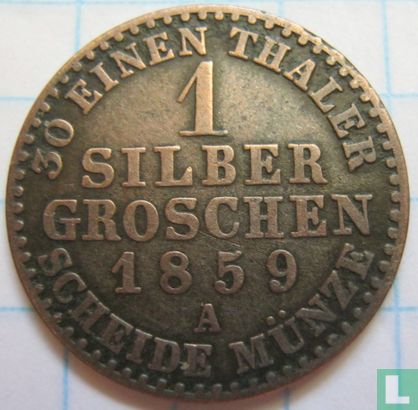 Pruisen 1 silbergroschen 1859 - Afbeelding 1