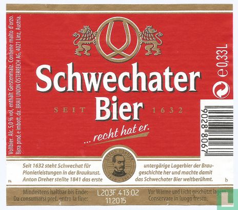 Schwechater  Bier - Afbeelding 1
