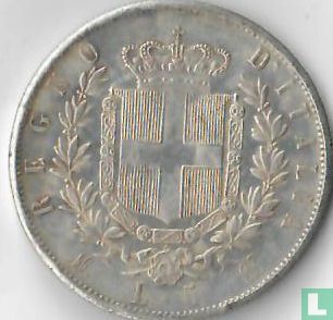 5 lire 1873 - Afbeelding 2