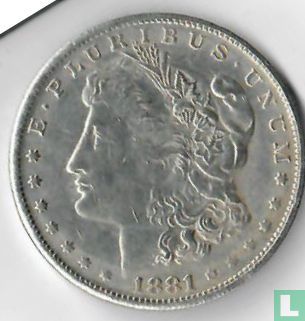 Verenigde Staten 1 dollar 1881 (CC) - Afbeelding 1