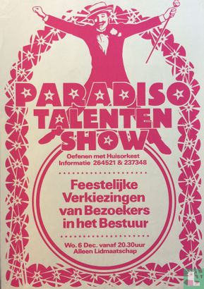 Paradiso Talentenshow in Paradiso