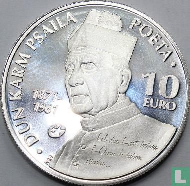 Malta 10 euro 2013 (PROOF) "Dun Karm Psaila" - Afbeelding 2