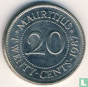 Mauritius 20 cent 1987 - Afbeelding 1