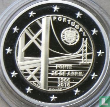 Portugal 2 euro 2016 (BE) "Fifty years of 25th april Bridge" - Image 1