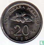 Malaysia 20 sen 1994 - Image 1
