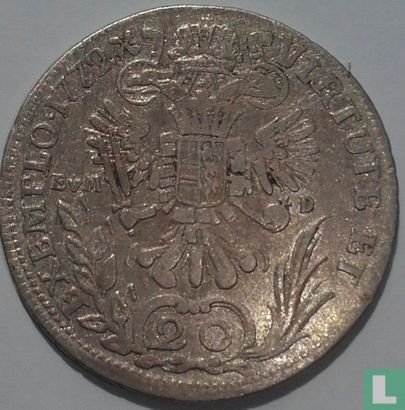 Oostenrijk 20 kreuzer 1772 (B) - Afbeelding 1