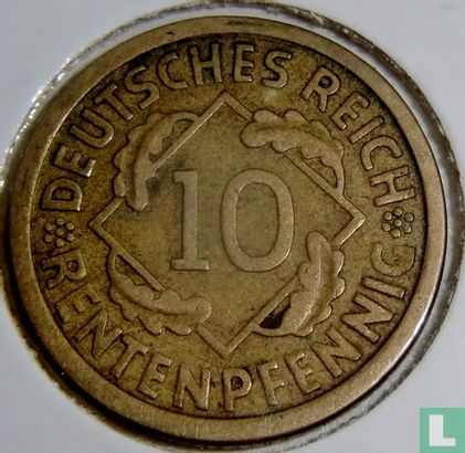 Duitse Rijk 10 rentenpfennig 1924 (G) - Afbeelding 2