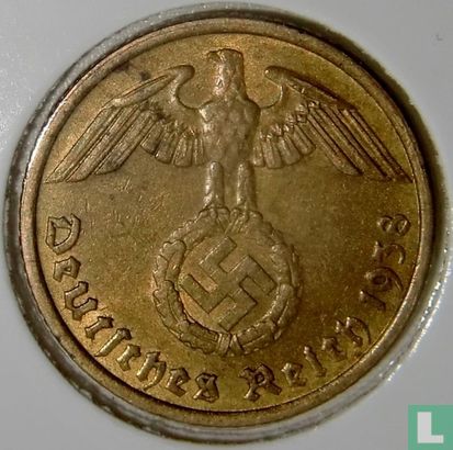 Duitse Rijk 10 reichspfennig 1938 (G) - Afbeelding 1