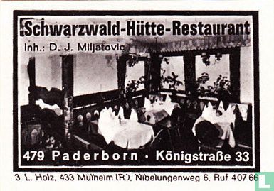 Schwarwald-Hütte-Restaurant - D.J. Miljatovic