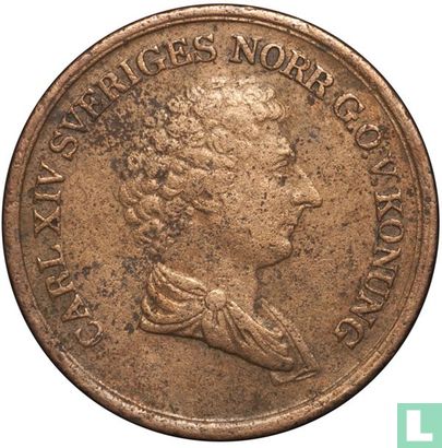 Zweden 2/3 skilling banco 1840 - Afbeelding 2