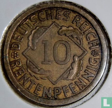 Empire allemand 10 rentenpfennig 1923 (A) - Image 2