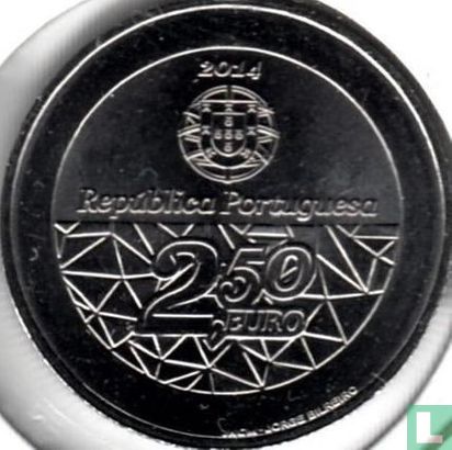 Portugal 2½ euro 2014 "35 years National Health Service" - Afbeelding 1