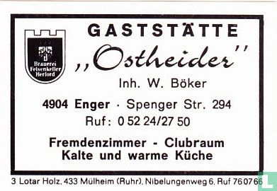 Gaststätte "Ostheider" - W. Böker