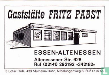 Gaststätte Fritz Pabst