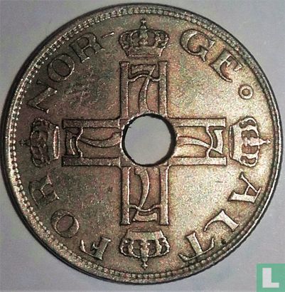 Norway 50 øre 1922 (with hole) - Image 2