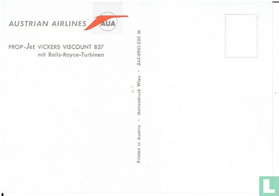 Austrian Airlines - Vickers Viscount - Bild 2
